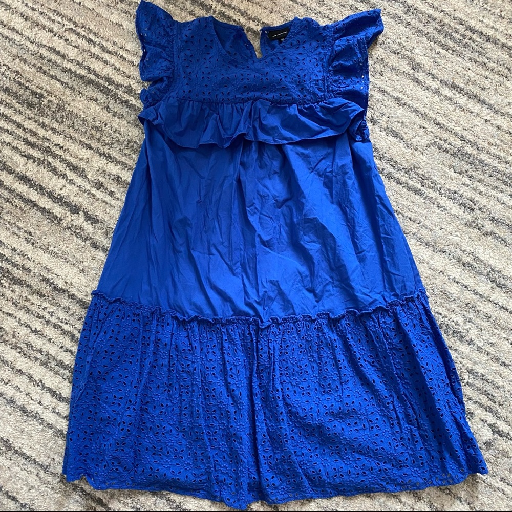 **SOLD** Who What Wear Royal Blue Eyelet Dress